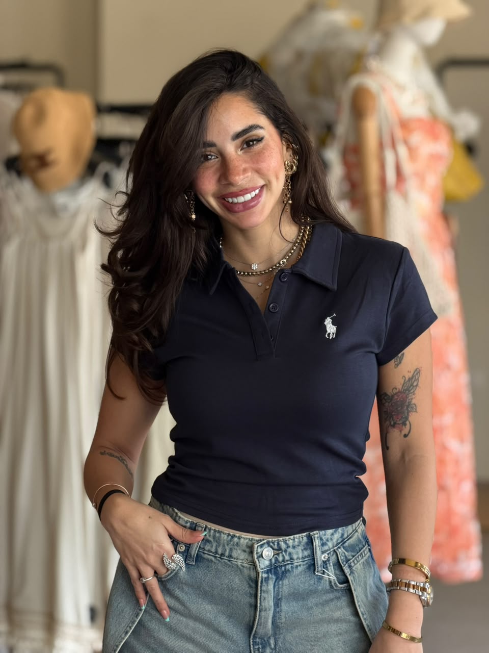 Navy Polo T-shirt