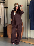 Pure linen set - brown