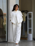 Detail Accent Linen Set -White