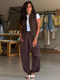 Satin Pants- Brown