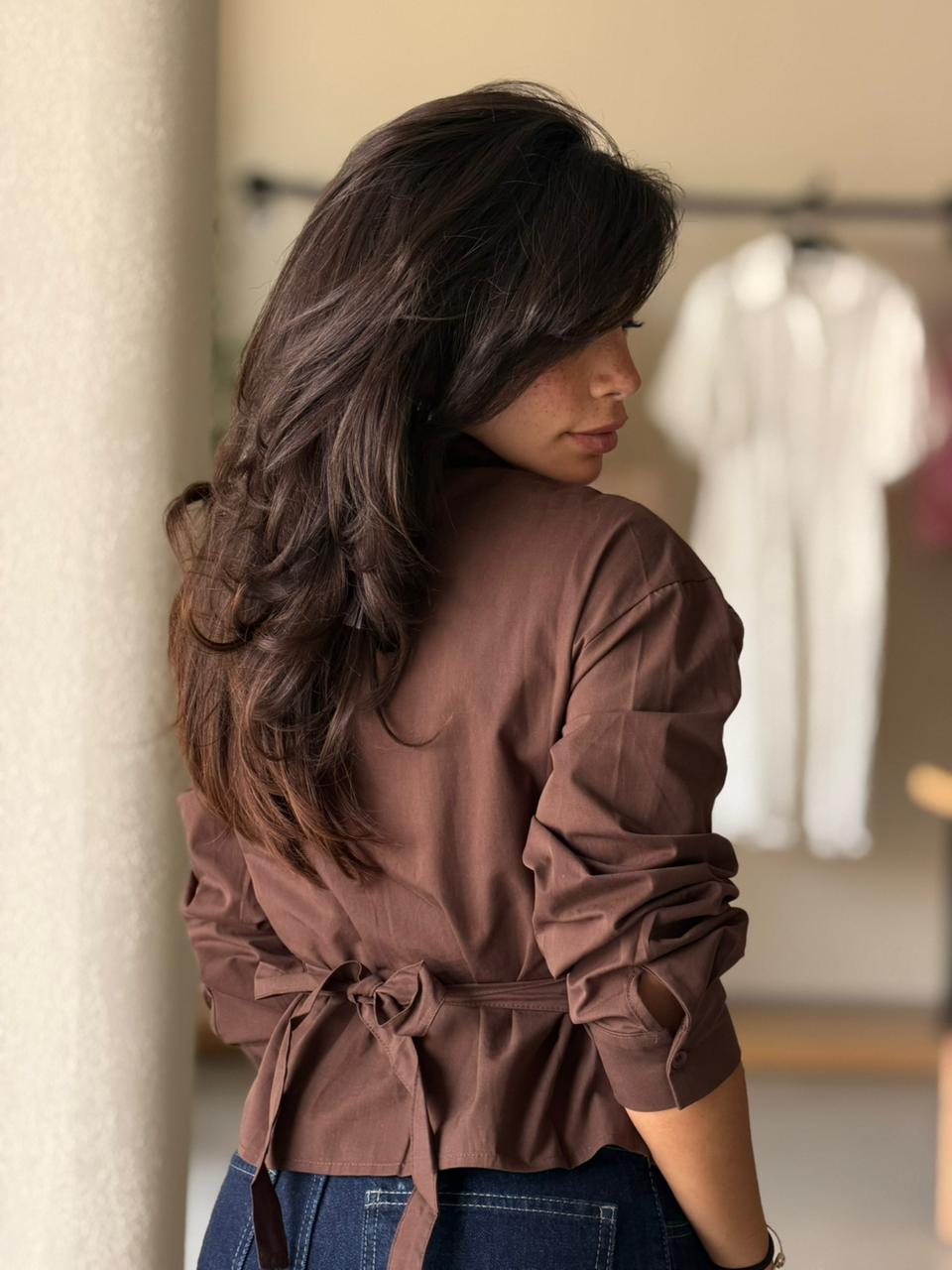 Open Shirt -Brown