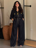 Linen Jumpsuit - Black